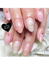 ラナンキュラス(Ranunculus)/ミルキー☆ワンカラーNail