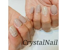 クリスタルネイル イオンモール広島府中店(CRYSTAL NAIL)/チェックネイル