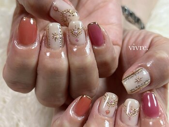 ヴィーヴル(vivre.)/手書き/モロッカン/フレンチ