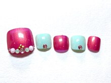ネイルサロンアンドスクール シーグリーン(SEAGREEN)/SUMMER PEDICURE 2024