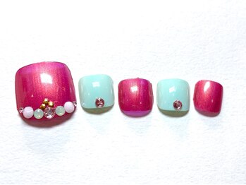 ネイルサロンアンドスクール シーグリーン(SEAGREEN)/SUMMER PEDICURE 2024