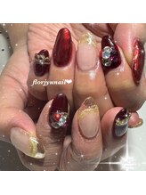 フロージュ ネイル(florjyu nail)/ビジュークリアフレンチnail