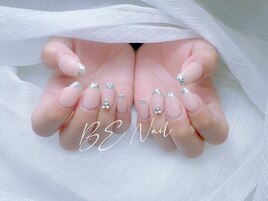 ガラスフレンチネイル