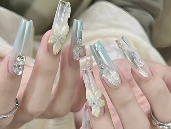 フローラの写真/折れにくい★モチが良い★自爪伸ばしたい方に♪[長さ出し/ワンホン/マグネット/ジェルネイル/ワンカラー]