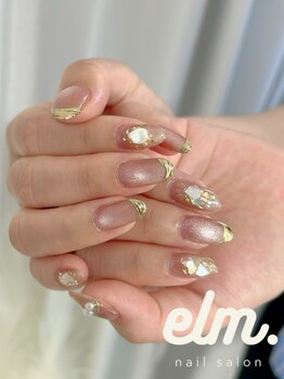 エルム(elm.)の写真/【ご新規様 オフ込み 3色まで選べるワンカラー¥4500】パーツ、アート追加で自分好みにアレンジも可能♪