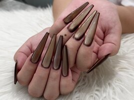 ★ブラウンギャラクシーネイル★