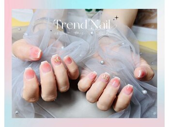 トレンドネイルスタジオ(Trend Nail Studio)/激カワのチークフレンチ