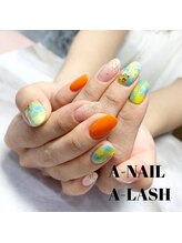 エーネイル エーラッシュ(A-NAIL A-LASH)/定額ネイル【倉敷】