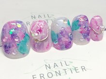 ネイルフロンティア 吉祥寺(NAIL FRONTIER)/F手描き水彩あじさい17980円