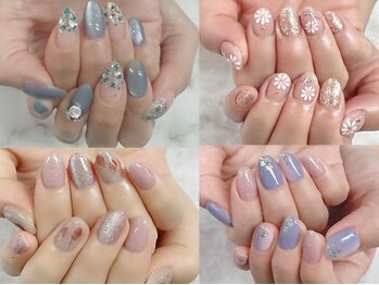 アイラッシュアンドネイルサロン アイリス(Airis)の写真/華やかネイルで気分もUP♪お肌の色やファッションに合わせて色味・デザインをご提案★
