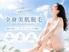 まるごとつるすべ素肌♪【人気No.1】全身美肌脱毛(顔・VIOあり)