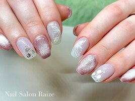 マグネットネイル/蝶々ネイル