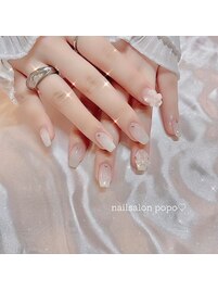 シンプルちゅるちゅるネイル