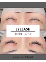 ティディーネスト(Tidynest)/まつげエクステ120本beforeafter