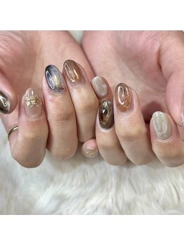 リファインネイル(refinenail)/ハケ跡ニュアンスネイル