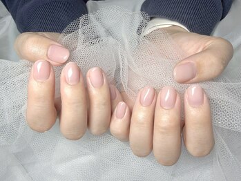 ワンカラー 就職前ネイル