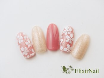 エリクサーネイル 神田(Elixir Nail)/シンプル/クーポン使用