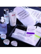 KAOSREではSK‐2などの上質な基礎化粧品のアメニティをご準備しております。