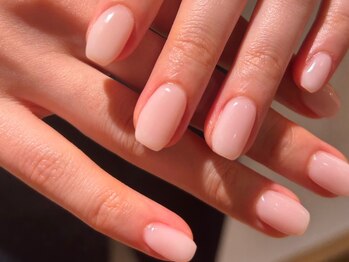 アマンネイル(aman.nail)/ほんのりホワイトワンカラー