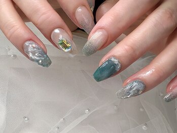 ノンノンネイル(Nonnon.nail)/エメラルドグリーン