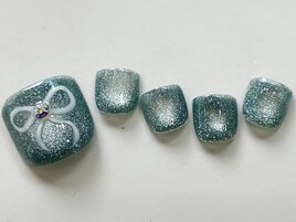 ブルーマグネットリボン¥7500