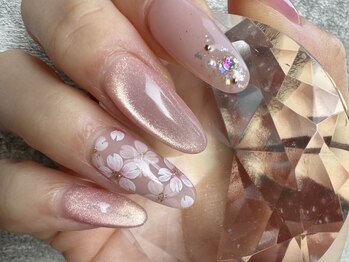 ミュウ(nail&eyelash salon Myu)の写真/新生活は好印象な指先で☆大人ニュアンス×春の柔らかカラーが定額で叶う!似合わせ提案で理想を実現♪