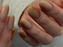 and &nbsp;w/Laque mini/＊カフェラテカラグラネイル＊