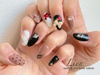 リアン(Lien)/バレンタインネイル