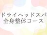 ドライヘッドスパ+全身整体コース