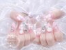 【チップ長さだし☆M】10本アートつけ放題 ¥9500