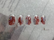 アイネイルズ 横浜EAST店(I-nails)/キラキラ塗りかけネイル