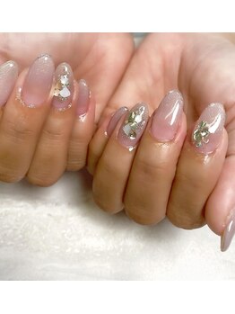 クリアー(clear)/ピンクベージュ7200円