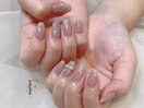 シンプル/リボンネイル