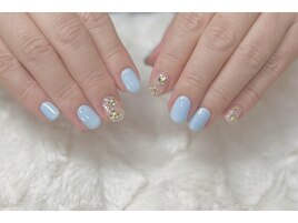 ミルキーブルー×ホロフラワー