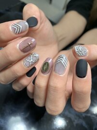 モッカロン陶器風ネイル