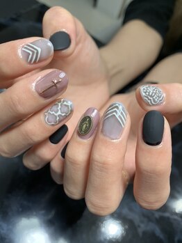 レディグリッター(Lady glitter)/モッカロン陶器風ネイル