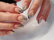 リンドゥネイル(Rindu Nail)/黒フレンチ