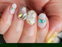 ネイルフロンティア 吉祥寺(NAIL FRONTIER)/ふみの♪向日葵ビジュー11980円