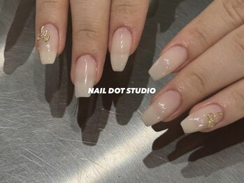 ネイルドットスタジオ 堺筋本町(NAIL DOT STUDIO)/ちゅるんワンカラー