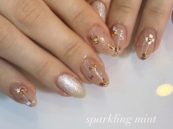 スパークリング ミント 森ノ宮店(sparkling mint)の写真/【15デザインから選べる★定額マンスリーネイル￥7000】美フォルムに感動♪オフ込み90分で施術スピードも◎