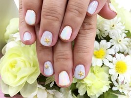 パステルたてグラデ☆ネイルケア