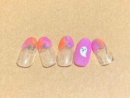 びっくり顔のおばけ(ハロウィン)