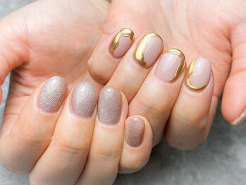 マノアネイル アシヤ(MANOA NAIL ASHIYA)/【パラジェル】ミラーデザイン