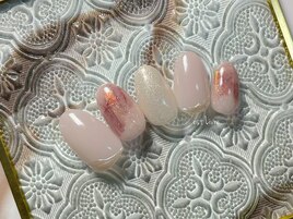 ニュアンス埋め込みネイル