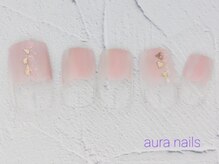 アウラネイルズ(aura nails)/☆ハンドシンプルコース　¥6800