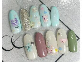 チェス(chess)/くまネイル