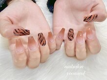 ユンセル(yoonseul)/ゼブラ柄ネイル.・°★