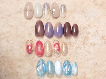 トランク ネイル(trunc nail)の写真/【ぬりかけワンカラー¥5500】20時迄だからお仕事帰りにも通えるサロン◎時間を有効活用してネイルを保てる!