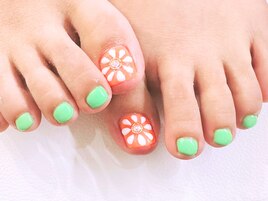 フット親指一本アート