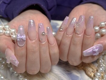 モアネイル 新宿/シンプルネイル/持ち込み/新宿